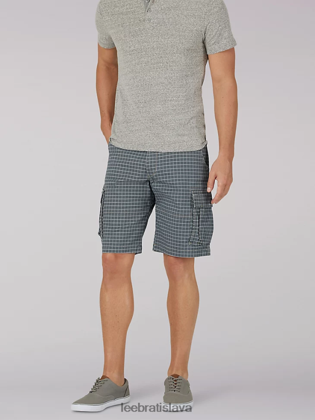 Lee oblečenie HL0J0R992 sivý pléd muži extrémny pohyb caroline cargo short