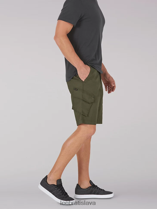 Lee oblečenie HL0J0R994 pohraničná oliva muži brooklynský náklad krátky