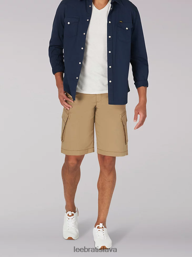 Lee oblečenie HL0J0R995 oscar khaki muži brooklynský náklad krátky