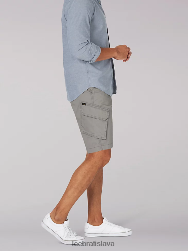 Lee oblečenie HL0J0R996 h.d. sivá muži brooklynský náklad krátky