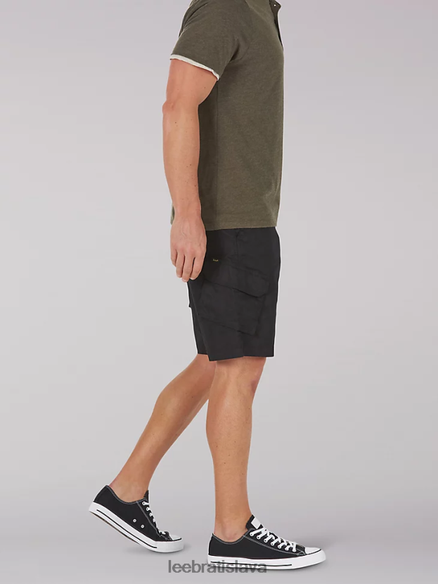Lee oblečenie HL0J0R997 union-alls black muži brooklynský náklad krátky