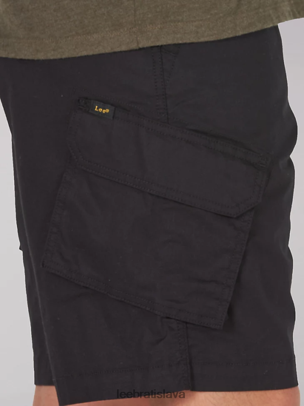 Lee oblečenie HL0J0R997 union-alls black muži brooklynský náklad krátky