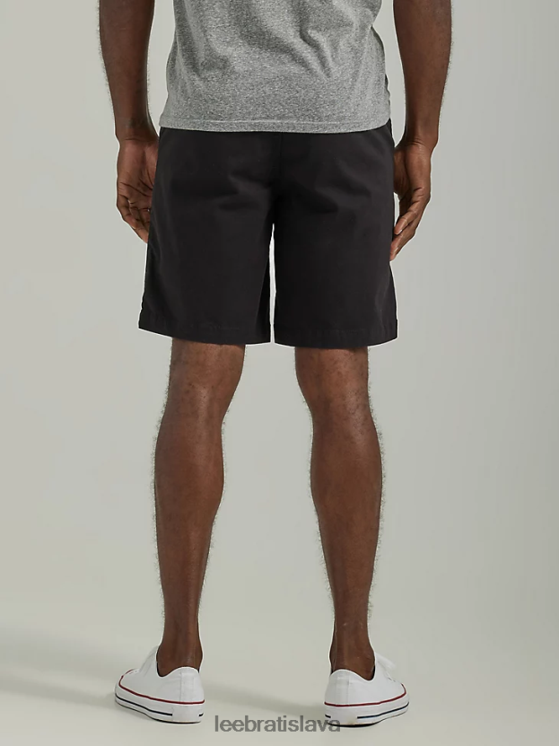 Lee oblečenie HL0J0R1064 unionall čierna muži plochý predný krátky