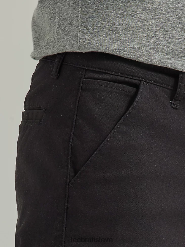 Lee oblečenie HL0J0R1064 unionall čierna muži plochý predný krátky