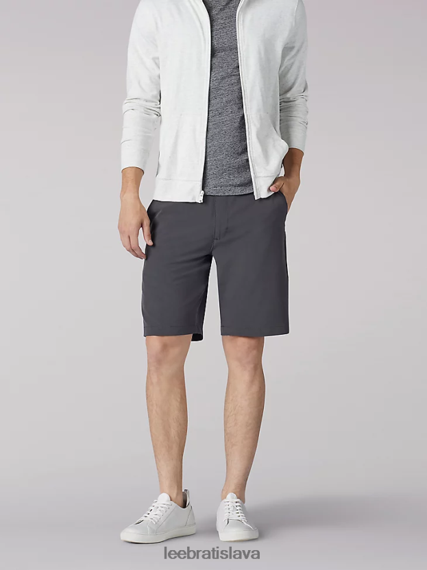 Lee oblečenie HL0J0R1071 tmavošedý muži tri-flex šortky