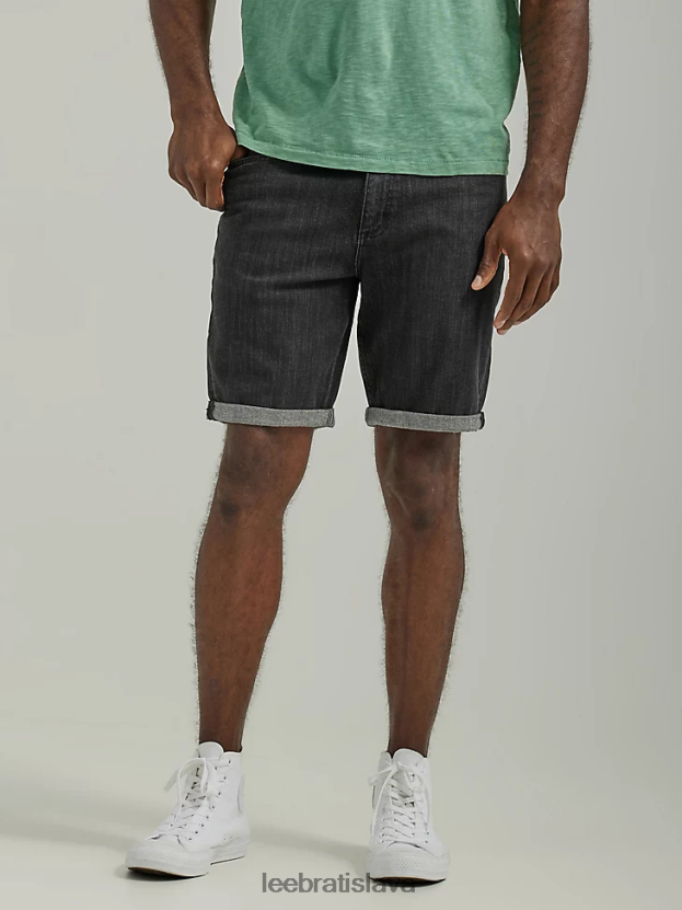 Lee oblečenie HL0J0R1074 umyté na čierno muži legendárne krátke nohavice regular fit s 5 vreckami