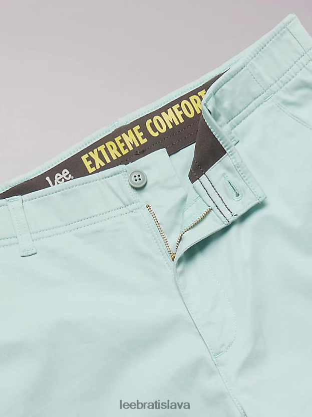 Lee oblečenie HL0J0R1081 morská zeleň muži extrémny pohyb flat front short