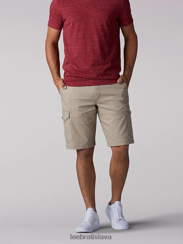 Lee oblečenie HL0J0R1089 karamel muži šortky s extrémnym pohybom