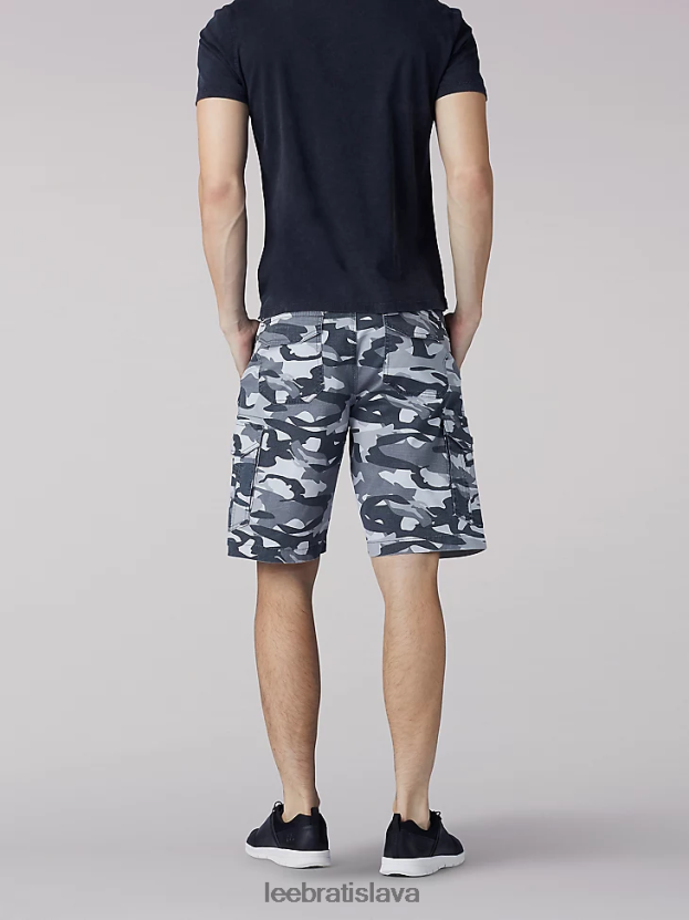 Lee oblečenie HL0J0R1097 grafitová kamufláž muži šortky s extrémnym pohybom