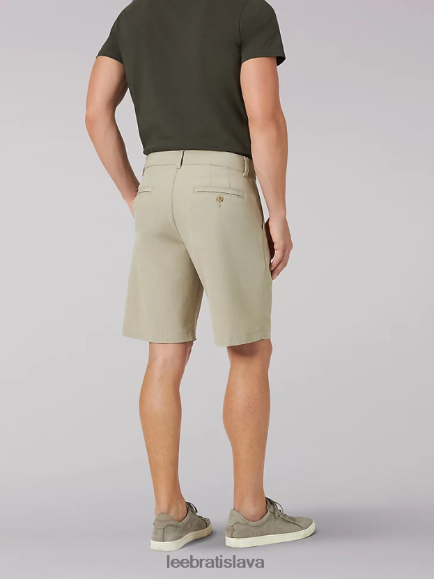Lee oblečenie HL0J0R1098 kaki vres muži krátky prúd vzduchu