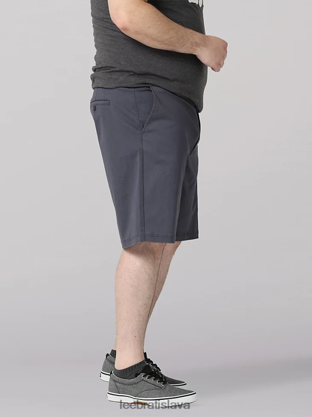 Lee oblečenie HL0J0R1102 drevené uhlie muži extrémny pohyb mvp flat front short