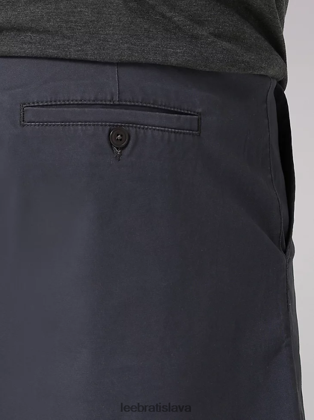 Lee oblečenie HL0J0R1102 drevené uhlie muži extrémny pohyb mvp flat front short