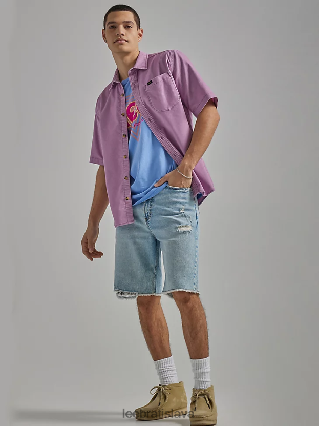 Lee oblečenie HL0J0R1108 johnny muži dedičný voľný strih džínsové kraťasy