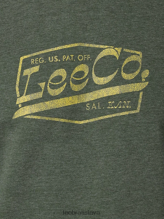 Lee oblečenie HL0J0R953 vres čierny lesný muži mikina s patentovaným logom