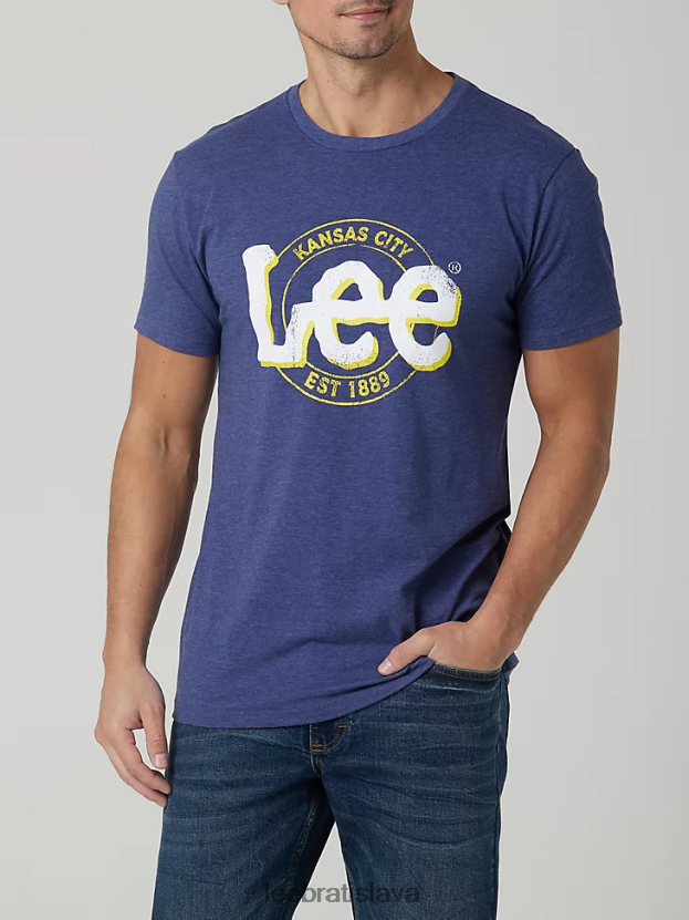Lee oblečenie HL0J0R853 denim vres muži grafické tričko kansas city