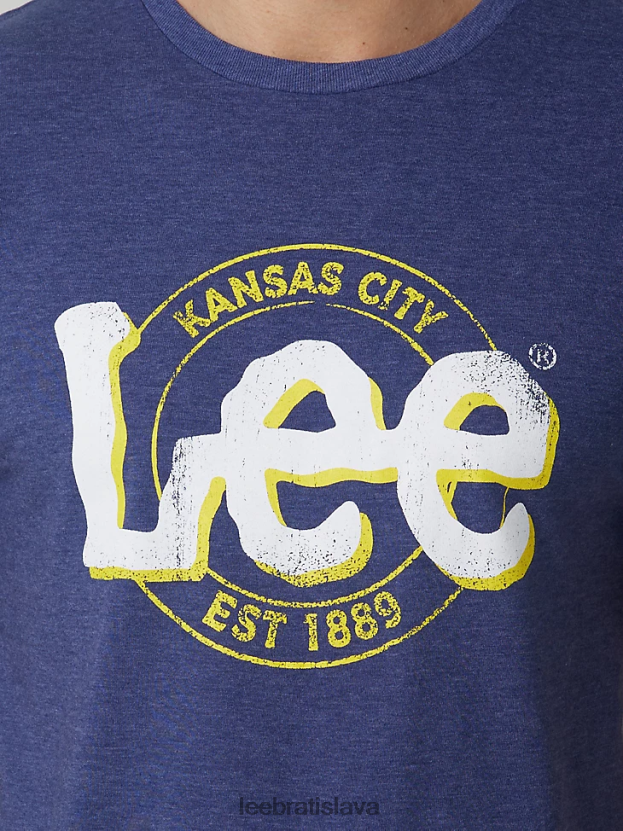 Lee oblečenie HL0J0R853 denim vres muži grafické tričko kansas city