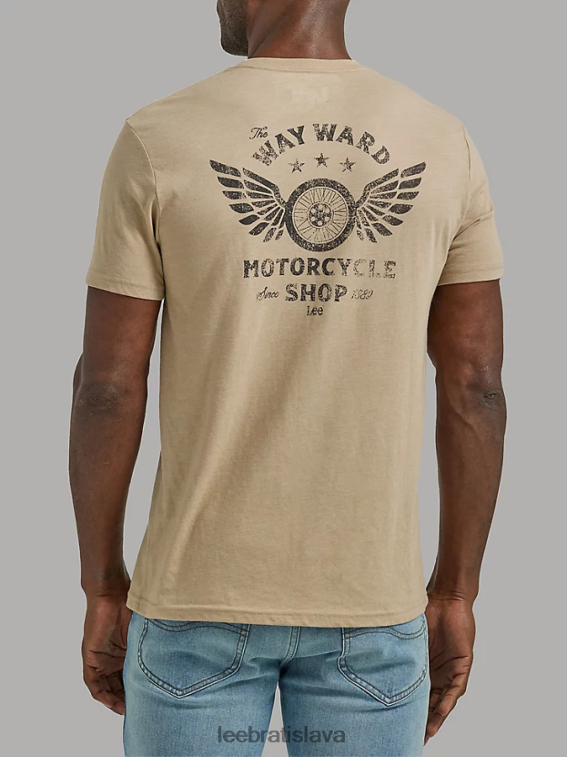 Lee oblečenie HL0J0R862 pršiplášť muži grafické tričko predajne motocyklov