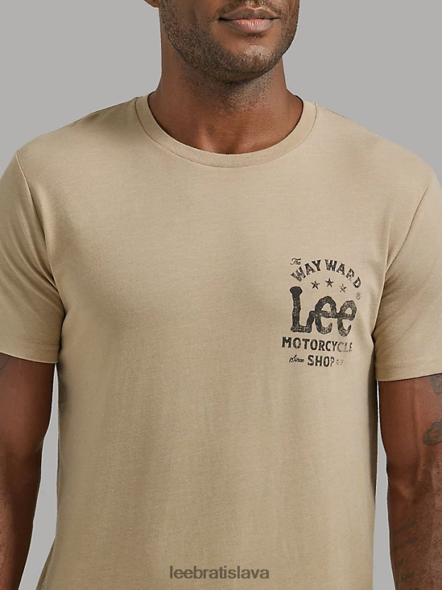Lee oblečenie HL0J0R862 pršiplášť muži grafické tričko predajne motocyklov