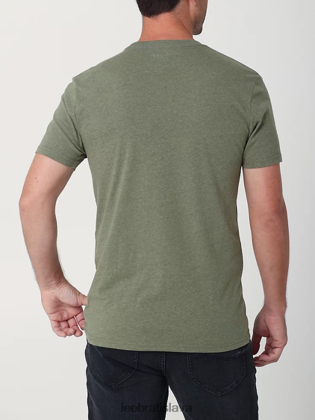 Lee oblečenie HL0J0R866 šalviový vres muži nie je žiadne tričko s grafikou