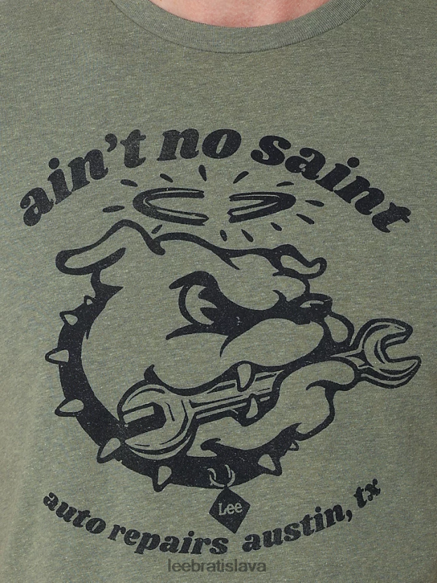 Lee oblečenie HL0J0R866 šalviový vres muži nie je žiadne tričko s grafikou