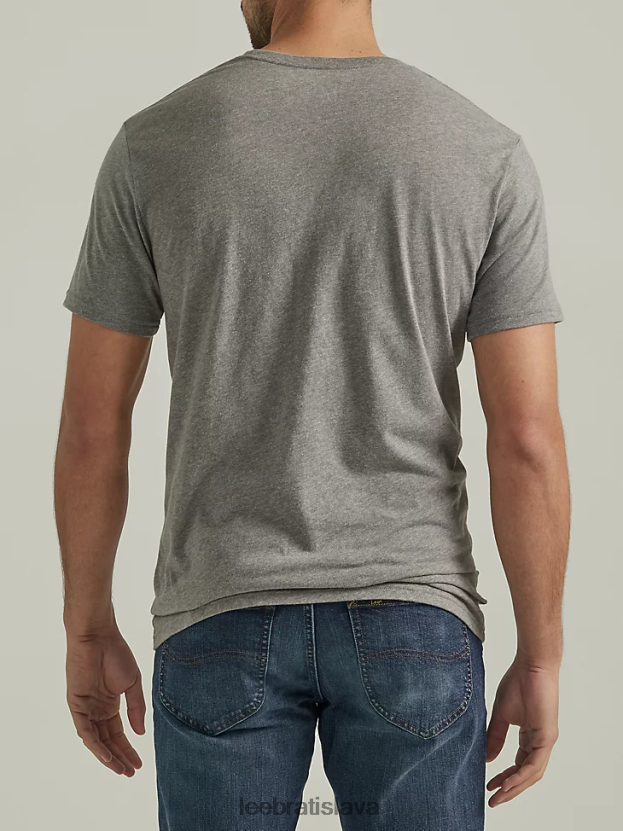 Lee oblečenie HL0J0R868 grafit muži odolné grafické tričko na pracovné oblečenie