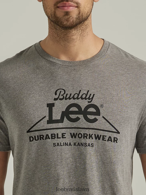 Lee oblečenie HL0J0R868 grafit muži odolné grafické tričko na pracovné oblečenie