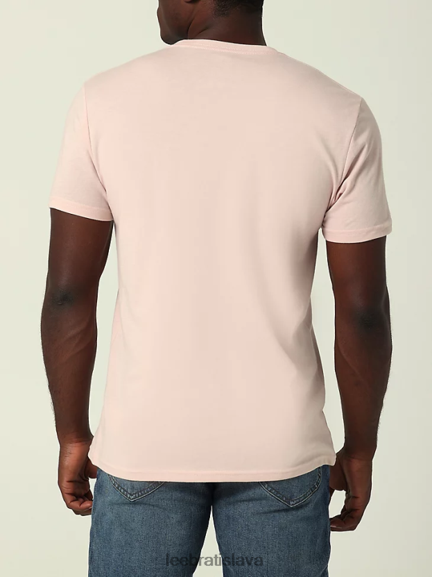 Lee oblečenie HL0J0R871 broskyňový bič muži horské grafické tričko