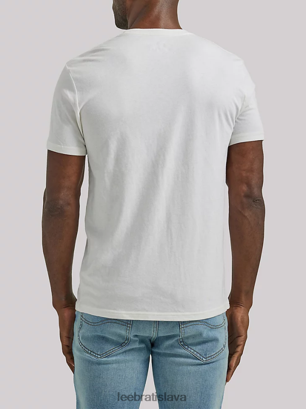 Lee oblečenie HL0J0R873 marshmallow muži Legendárne kvalitné grafické tričko