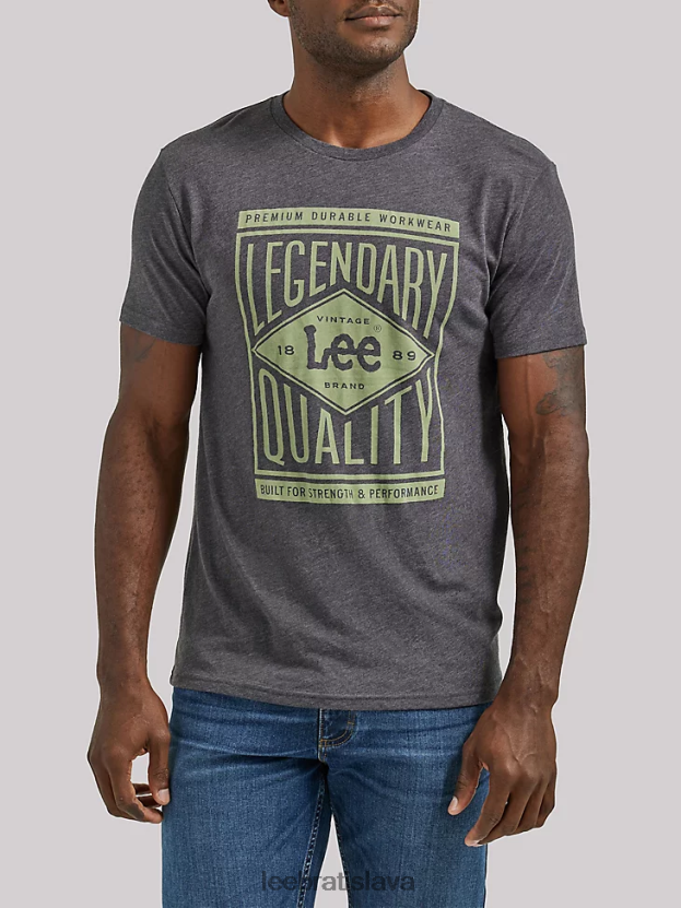 Lee oblečenie HL0J0R874 drevené uhlie muži Legendárne kvalitné grafické tričko