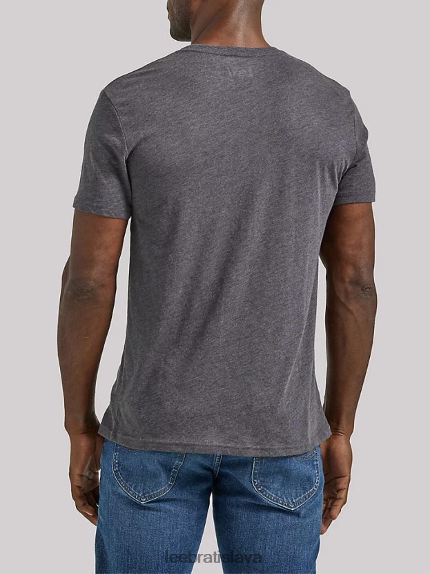 Lee oblečenie HL0J0R874 drevené uhlie muži Legendárne kvalitné grafické tričko