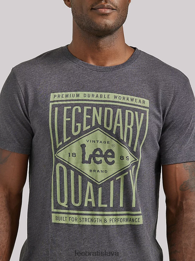 Lee oblečenie HL0J0R874 drevené uhlie muži Legendárne kvalitné grafické tričko