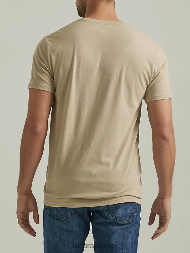 Lee oblečenie HL0J0R883 pršiplášť muži originálne americké tričko s grafikou eagle