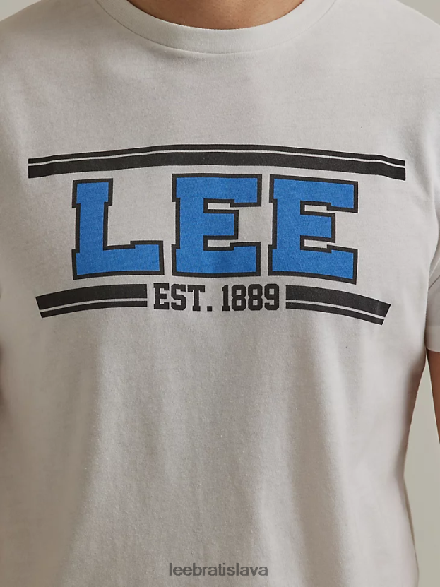Lee oblečenie HL0J0R887 marshmallow vres muži vysokoškolské grafické tričko