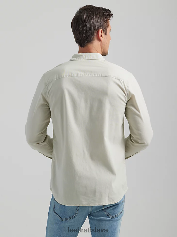 Lee oblečenie HL0J0R912 obsidiánová sivá muži univerzálna košeľa s gombíkmi na extrémny pohyb