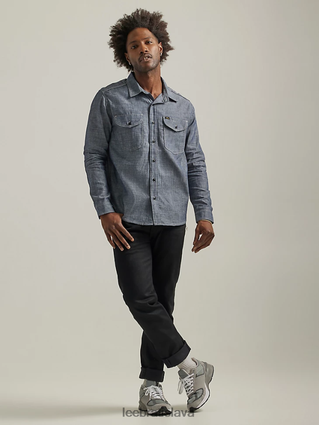 Lee oblečenie HL0J0R914 suché muži 101 džínsová tielka zo 70. rokov