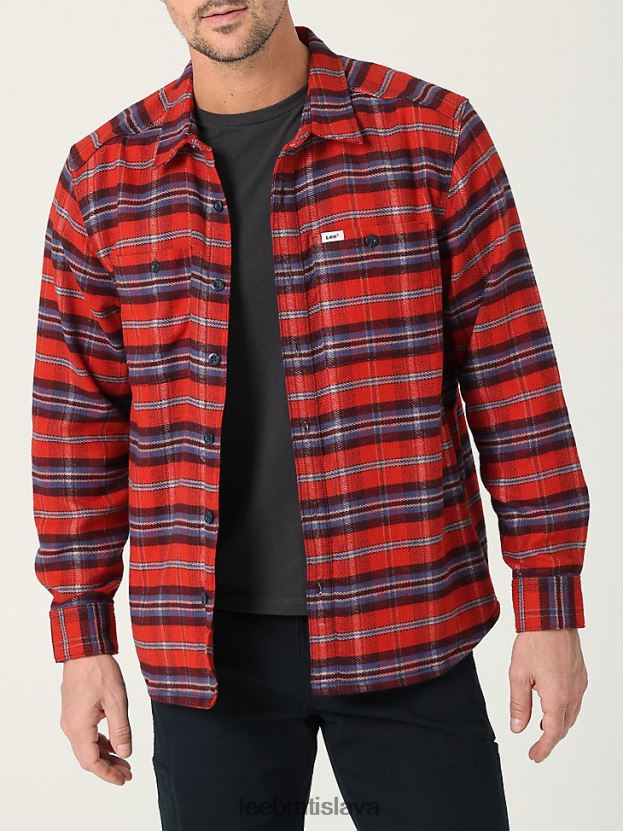 Lee oblečenie HL0J0R929 sumach pléd muži pracovné odevy kockované tielko