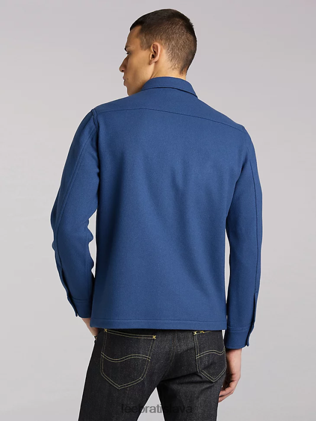 Lee oblečenie HL0J0R930 jazerná modrá muži 101 vlnené tielko