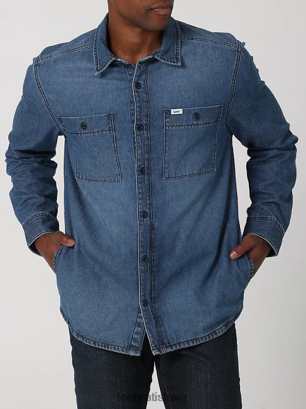 Lee oblečenie HL0J0R936 labkový denim muži pracovné oblečenie denim overshirt