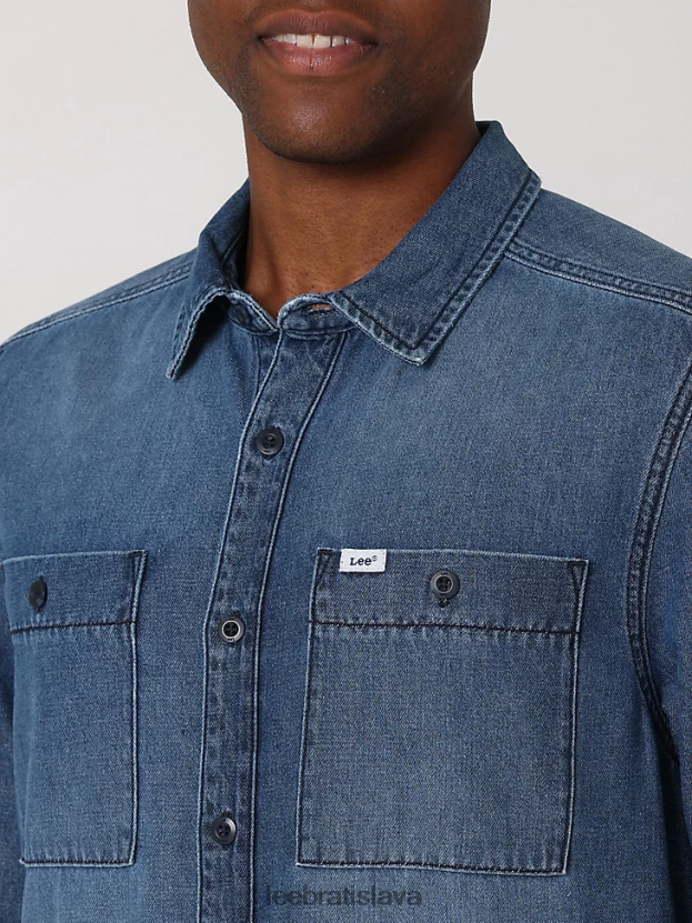 Lee oblečenie HL0J0R936 labkový denim muži pracovné oblečenie denim overshirt