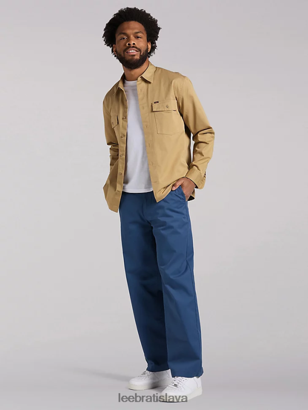 Lee oblečenie HL0J0R940 hlina muži európska kolekcia chetopa tkaná košeľa