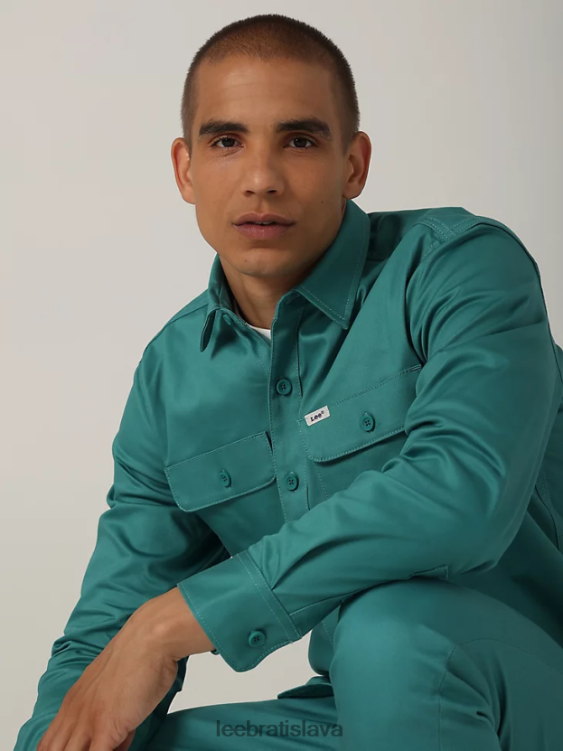 Lee oblečenie HL0J0R951 monako muži chetopová košeľa s dvojitým vreckom a zapínaním na gombíky