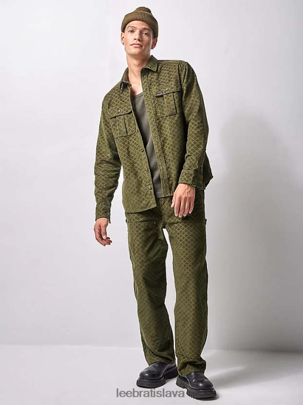 Lee x The Brooklyn Circus oblečenie HL0J0R939 kapustnica muži pracovná západná manšestrová košeľa s gombíkmi