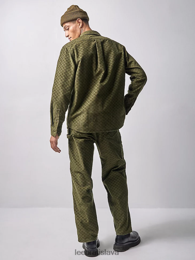 Lee x The Brooklyn Circus oblečenie HL0J0R939 kapustnica muži pracovná západná manšestrová košeľa s gombíkmi