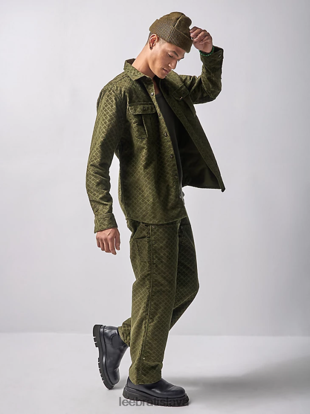 Lee x The Brooklyn Circus oblečenie HL0J0R939 kapustnica muži pracovná západná manšestrová košeľa s gombíkmi