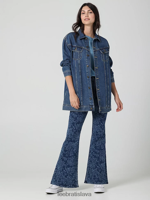 Lee oblečenie HL0J0R416 kamenný mlyn ženy európska kolekcia dlhá jazdecká bunda