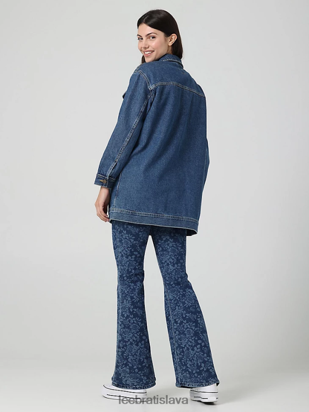 Lee oblečenie HL0J0R416 kamenný mlyn ženy európska kolekcia dlhá jazdecká bunda