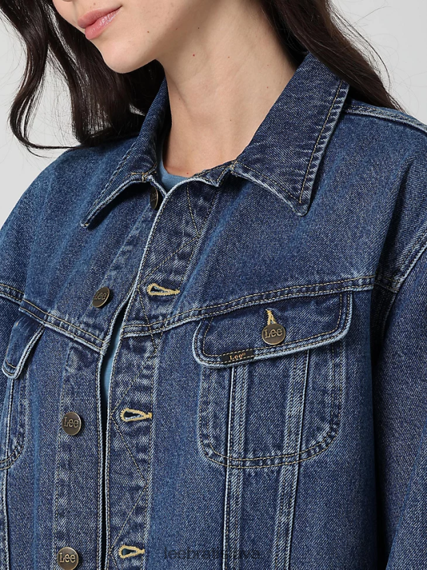 Lee oblečenie HL0J0R416 kamenný mlyn ženy európska kolekcia dlhá jazdecká bunda