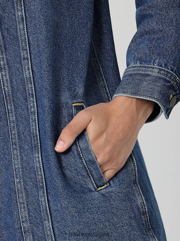 Lee oblečenie HL0J0R416 kamenný mlyn ženy európska kolekcia dlhá jazdecká bunda