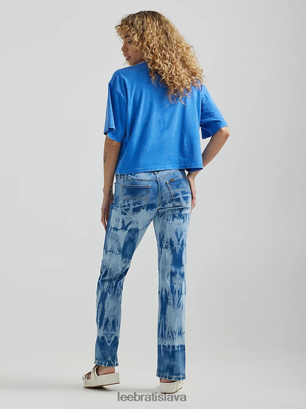 Lee oblečenie HL0J0R118 silná búrka ženy low rise tie dye bootcut džínsy
