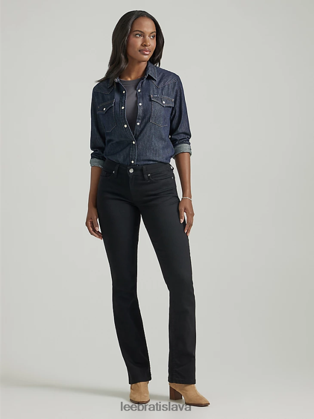 Lee oblečenie HL0J0R122 čierna ženy legendárne bežné bootcut džínsy